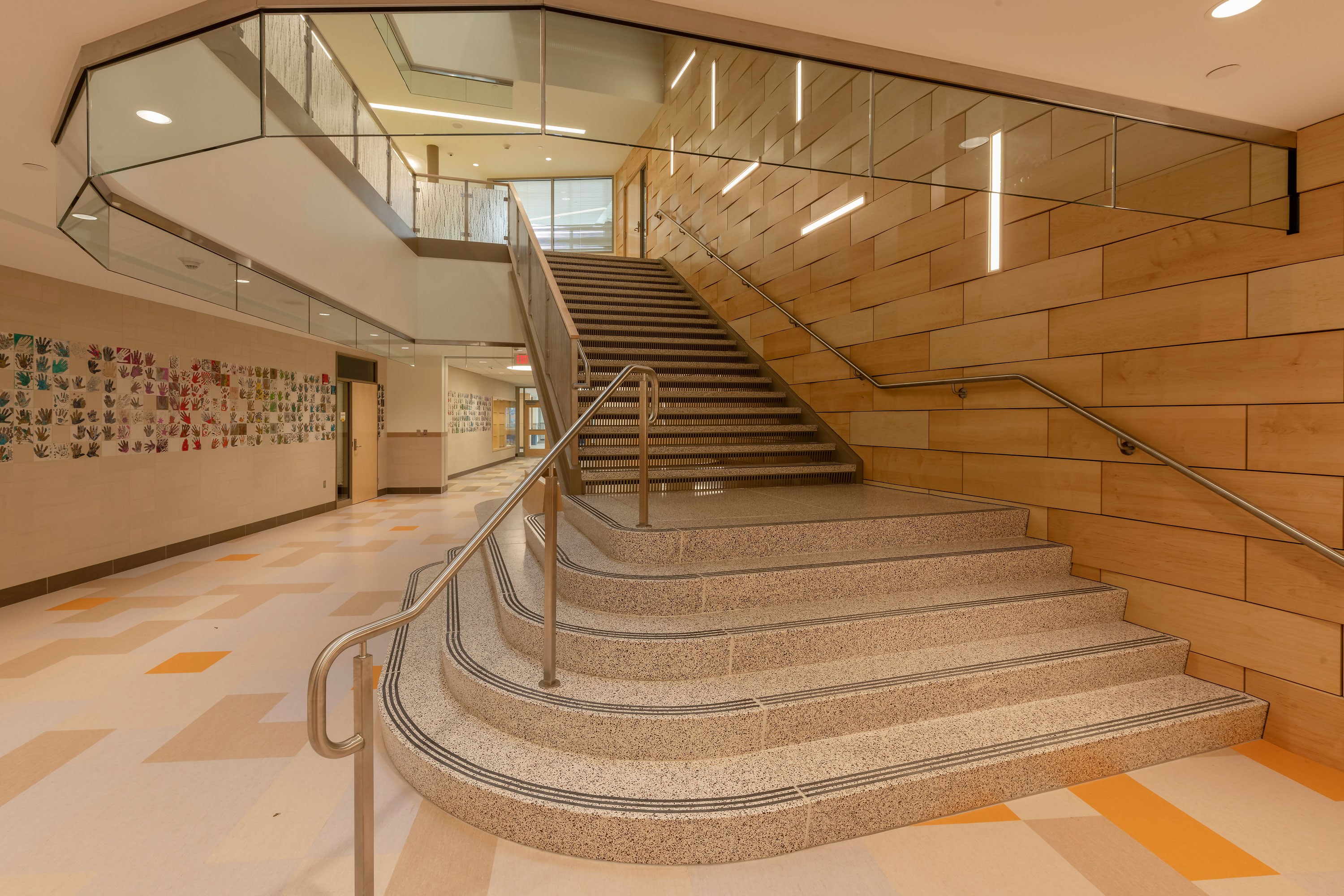Narragansett RSD Templeton Center School Interior Image 14 stairs