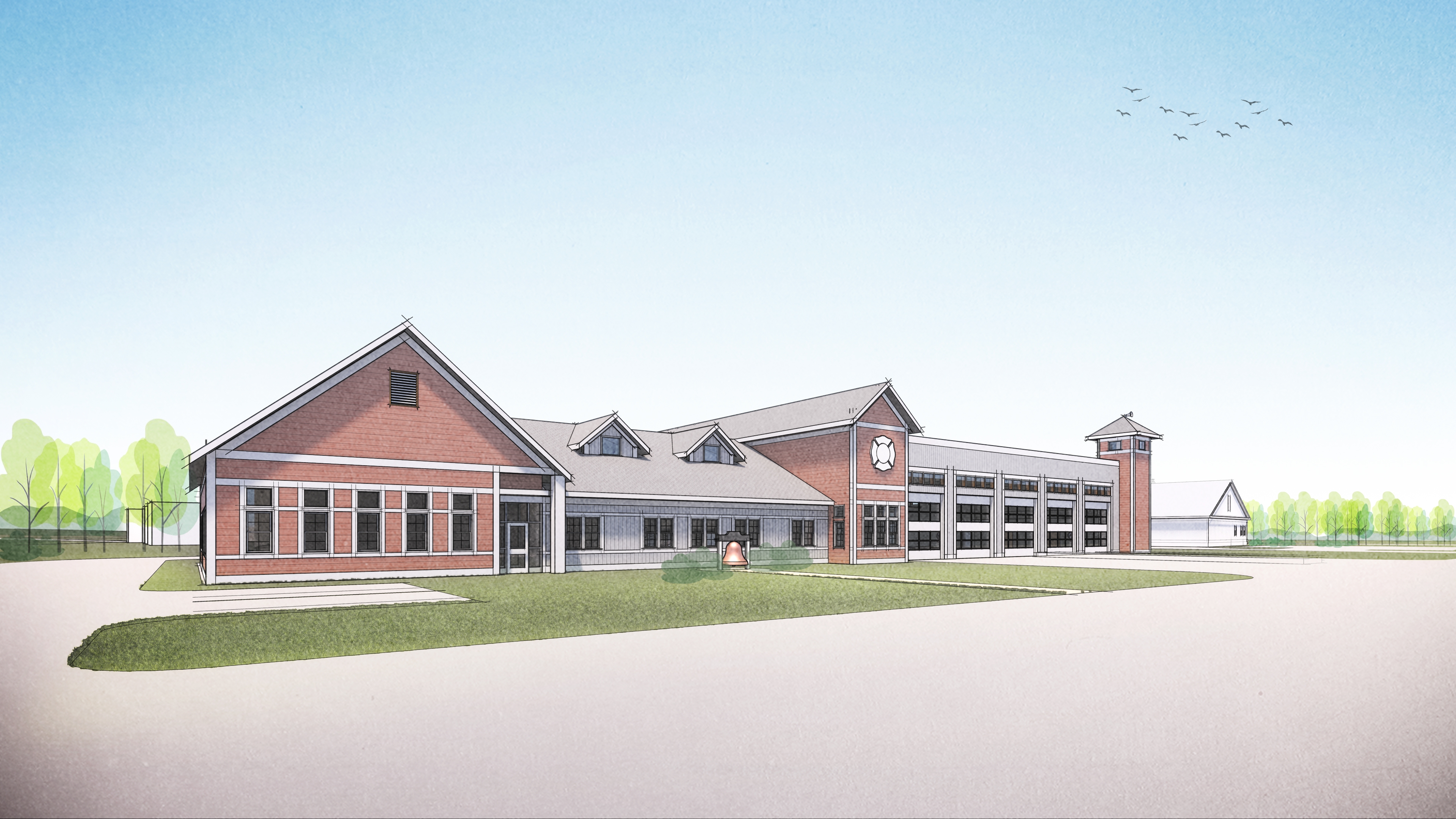 North Brookfield Fire Station HQ RENDERING 01