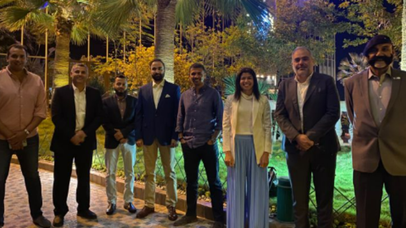 Colliers Project Leaders Dubai team standing together outside